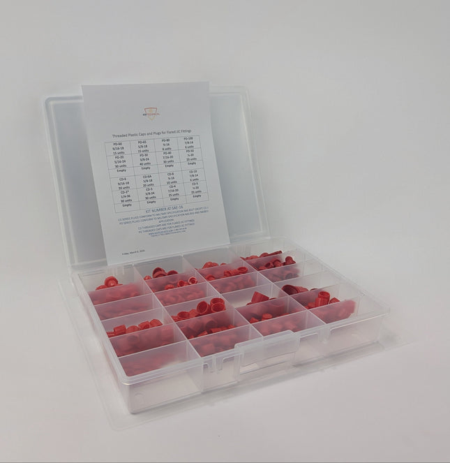 AT-SAE-16 – SAE Thread Cap & Plug Kit | 330 Piece FOD Protection Assortment