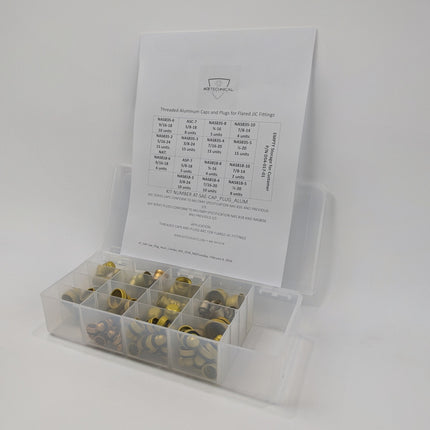 AT-ALUM-JIC-KIT – Aluminum Aircraft JIC Cap & Plug Kit | NAS835 / NAS818 FOD Protection Set